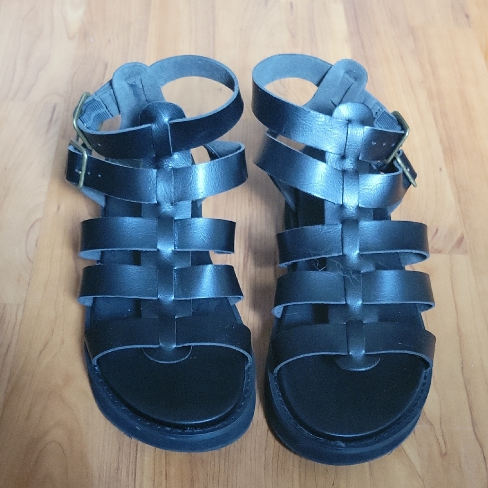 Black Strappy Sandals